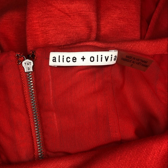 Alice + Olivia Sienna off the Shoulder Midi Dress 0 - Picture 10 of 11